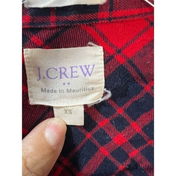 J.Crew Flannel Plaid Casual Button Down XS - Picture 4 of 5